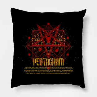 Pentagram - Mystical Art Pillow