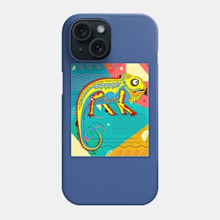 Funny Colorful Chameleon Reptile Camouflage Phone Case