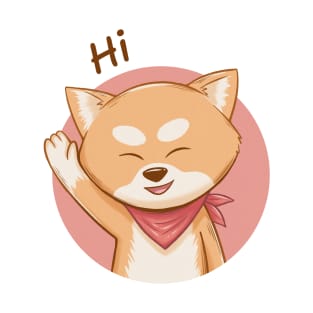 Shiba inu say hi T-Shirt