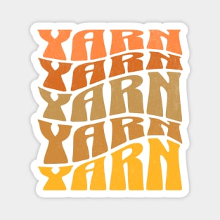 Yarn Typography - Crochet and Knitting Enthusiast - Yarn Lady Magnet