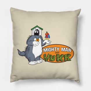 Mighty Man And Yukk Pillow