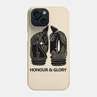 Vintage Black Knight Chess Phone Case