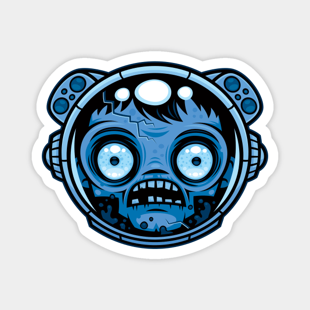 Zombie Astronaut Magnet by fizzgig