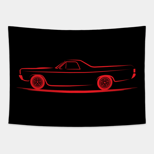 1970 Chevrolet El Camino Red Tapestry by PauHanaDesign