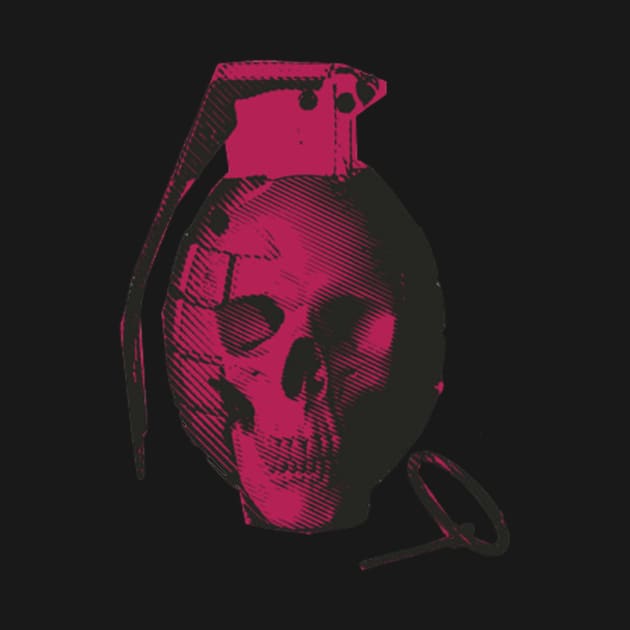 skull hand grenade by Breshka