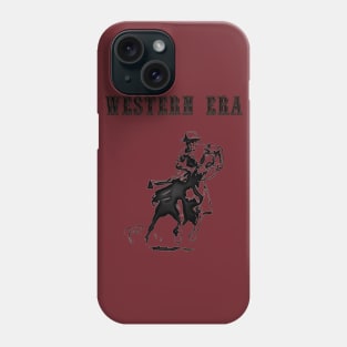 Western Era - Cowboy on Horseback 11 Phone Case