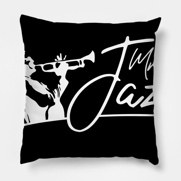 Mr. Jazz - A Tribute to Jazz Trumpeters Pillow by jazzworldquest