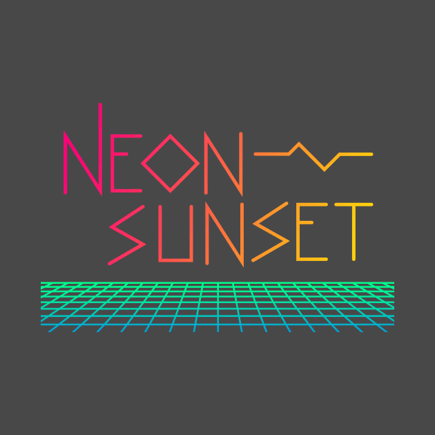 Neon Sunset 3 by DylanBlairIllustration