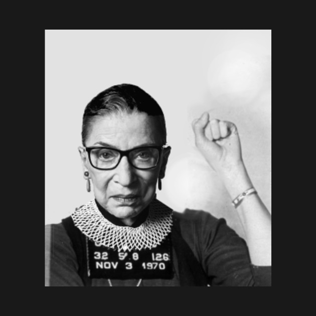 Ruth Bader Ginsburg In Space Mug Shot Rbg Kinder T Shirt Teepublic De