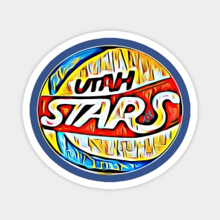 Utah Stars Basketball Magnet