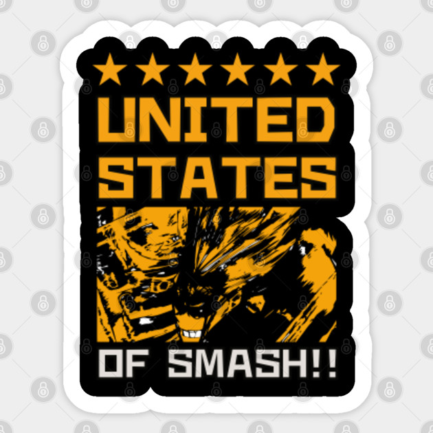 United States Of Smash All Might My Hero Academia Sticker