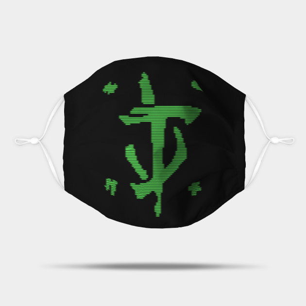 Doom Slayer Symbol Green Doom Slayer Rune 80s Retro 8 Bit Symbol Doom Mask Teepublic teepublic