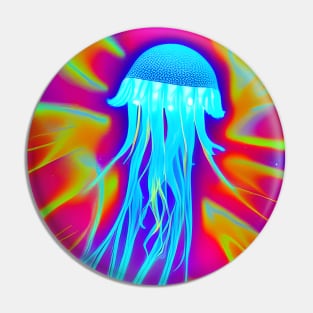 Energetic Jellyfish Pin