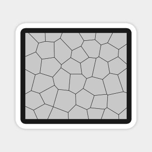 Geometric abstract - gray and black. Magnet