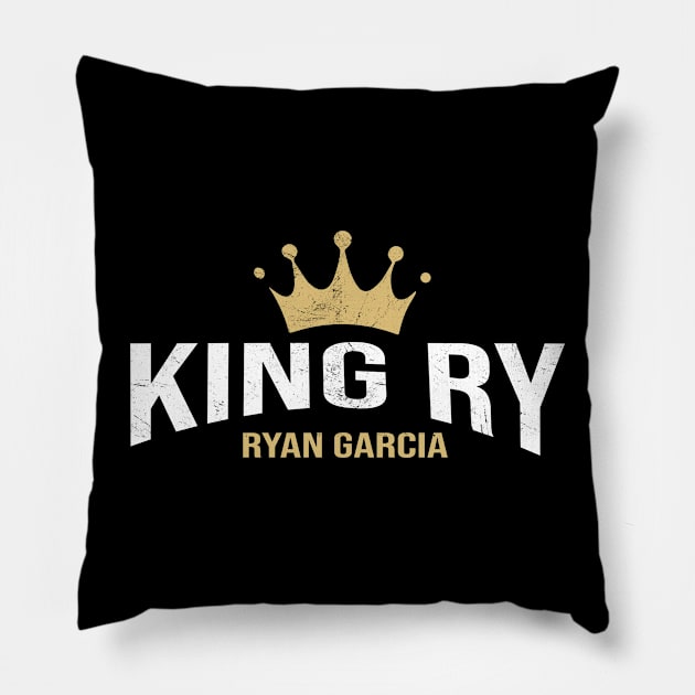 King Ry - Ryan Garcia Vintage Pillow by locked on network podcast