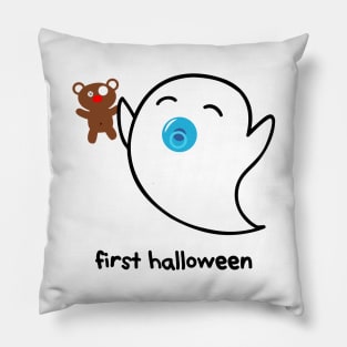 cute ghost – Baby Boo – first Halloween Pillow