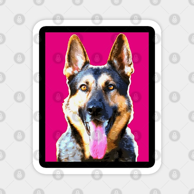 german shepherd Magnet by oryan80