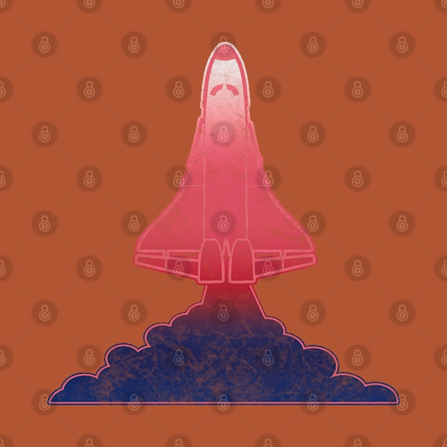 Retro 80s Space Shuttle by Scar