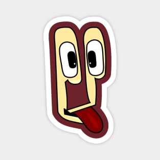 Goofy Funny Face Cartoon Emoji Magnet