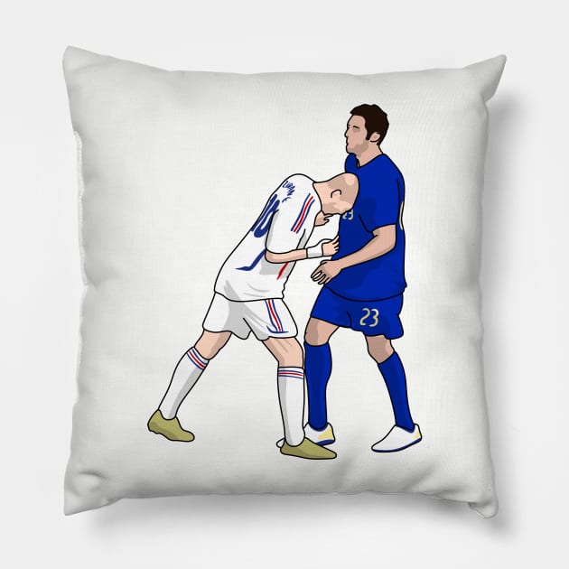 The headbutt zidane Pillow by Rsclstar