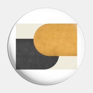 Half Circle Colorblock - Gold Black Pin