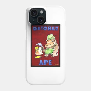 Oktober Ape on Red Phone Case