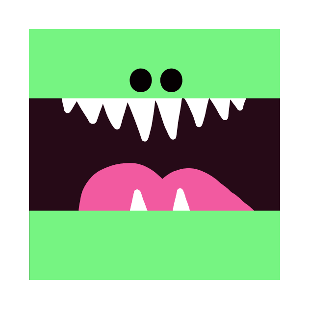 Green Monster Mouth by Whoopsidoodle