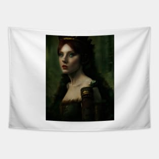 Wilda - Casual Portrait Of Green Eyes Beautiful Priness Tapestry