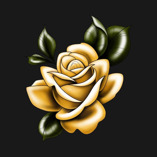 yellow rose by Stephanie Francoeur Art