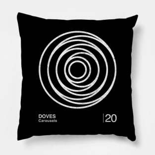 Carousels / Minimalist Graphic Design Fan Artwork Pillow