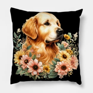 Golden Bliss Retriever Pillow