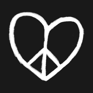 Heart Peace Logo, Peace and Love in One T-Shirt