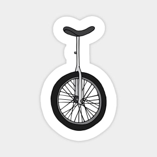 Unicycle illustration Magnet