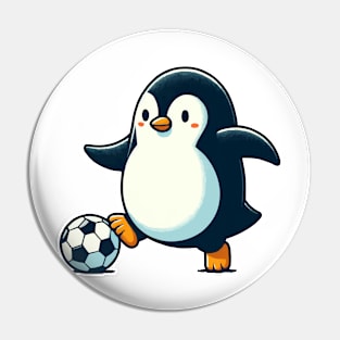 little penguin as a soccer player Pin