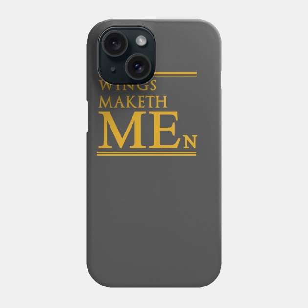 WINGS MAKETH MEN Phone Case by Ruxcel23