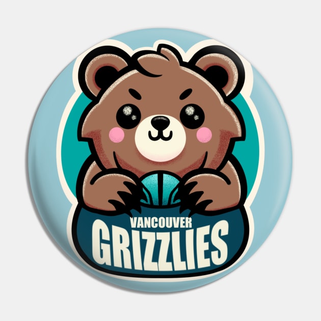 Vancouver Grizzlies Pin by AmyNewBlue