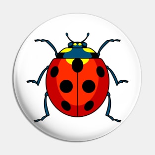 Ladybug beetle Pin