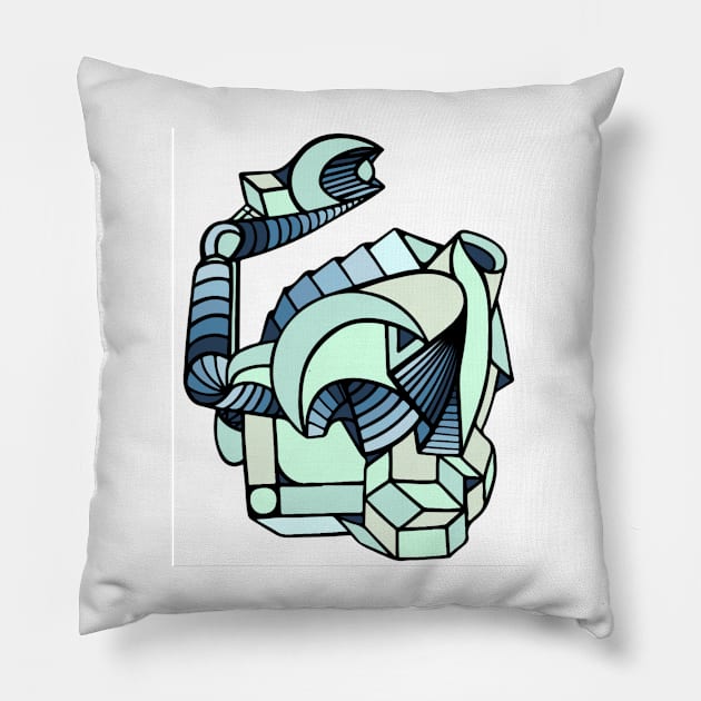 abstract cubism Pillow by MGphotoart