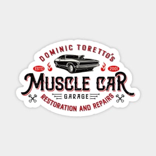 Toretto's Muscle Car Garage Lts Magnet