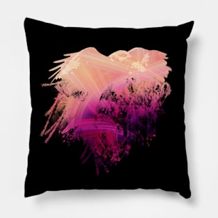 Abstract Art - Pink Falcon Heart Pillow