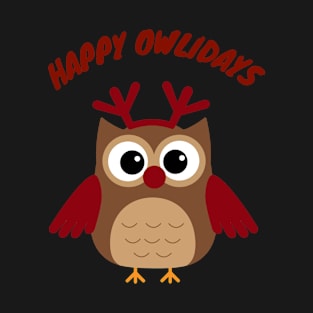 Happy Owlidays v3 T-Shirt