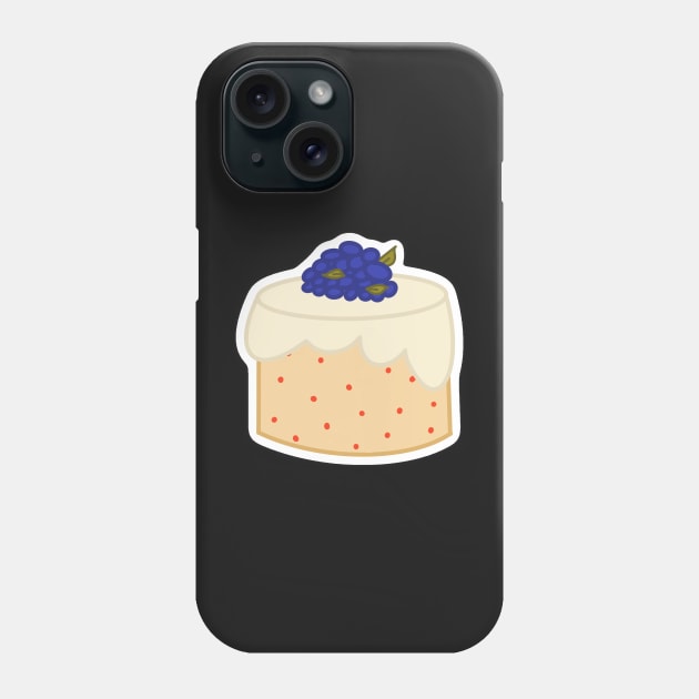 Blueberry cake Phone Case by Salty-Pixel