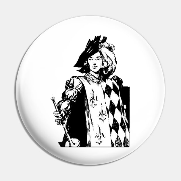 Medieval Knave Announcer Young Boy of the Castle Pin by Marccelus