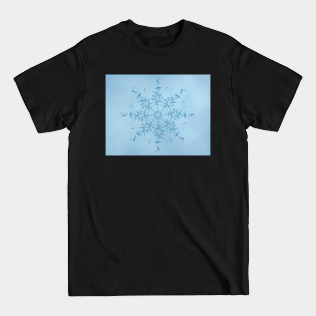 Discover Original Snowflake Design Blue Background - Snowflake - T-Shirt