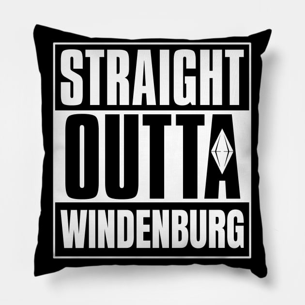 Straight Outta Windenburg Pillow by S3_Illustration