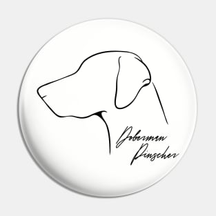 Proud Doberman Pinscher profile dog lover Pin