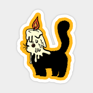 Candle Cat Magnet