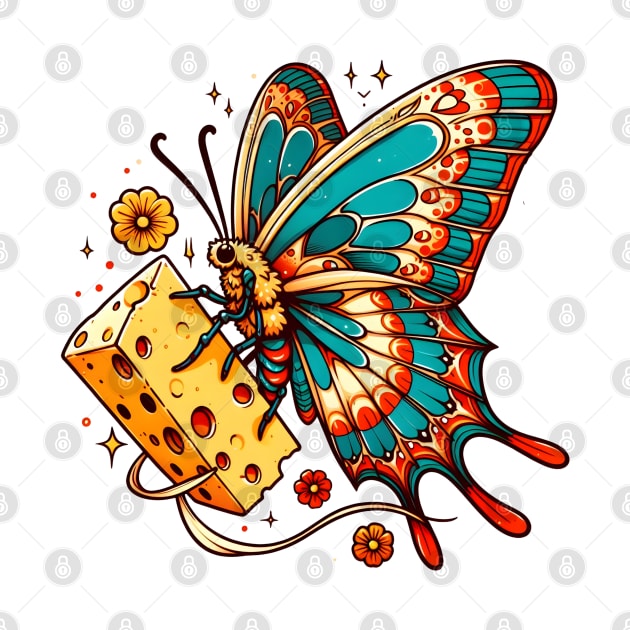 Cheese butterfly cheese lover by Japanese Fever