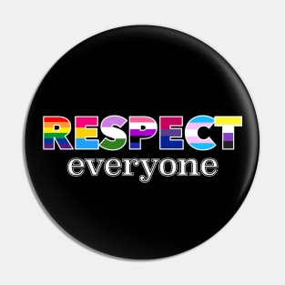 Respect Everyone - Inclusive Pride Flags Pin