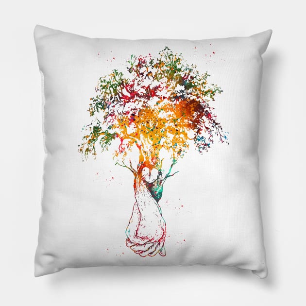 Love Tree Pillow by erzebeth